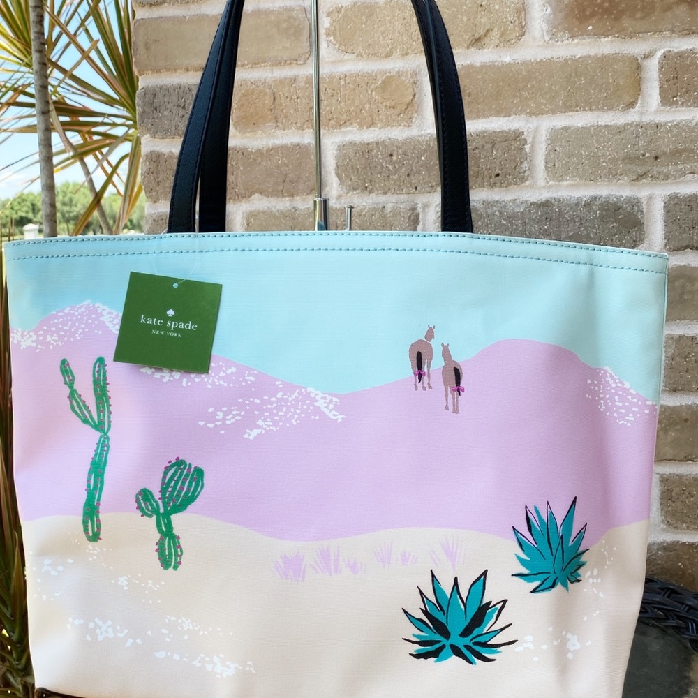 Kate spade large coated canvas tote car - Picture 7 of 8